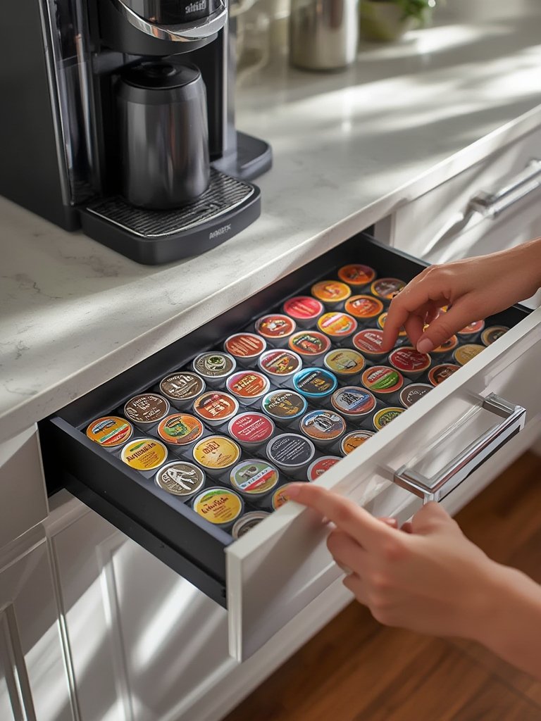 Coffee Drawer: 7 Ultimate Secrets For Amazing K-Cup Pod Organization 2026 2 coffee drawer in action