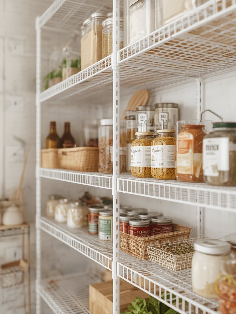 wire shelf in action