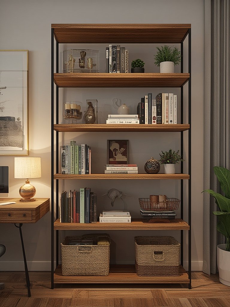 bookshelf organizer in action