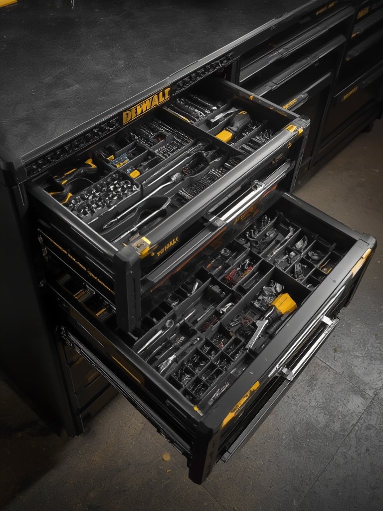 tool organizer in action