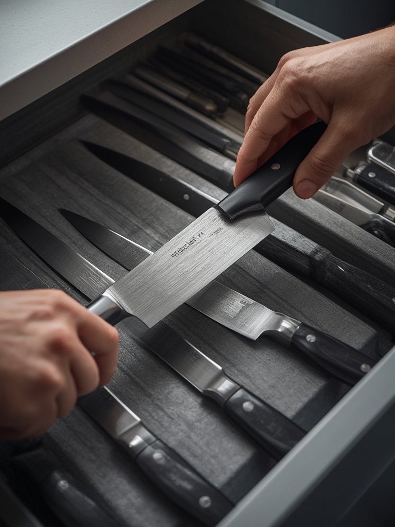 knife guard in action