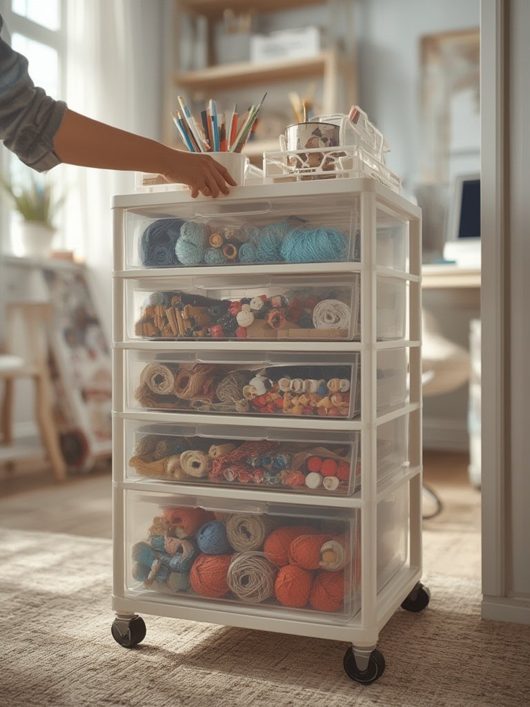 storage cart in action