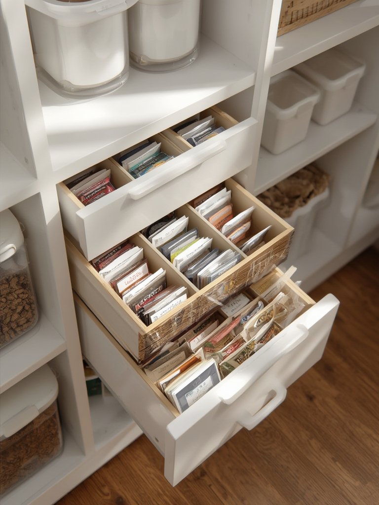 tea organizer in action